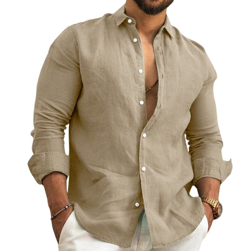 Camisa de Lino Premium Hombre