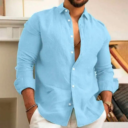 Camisa de Lino Premium Hombre