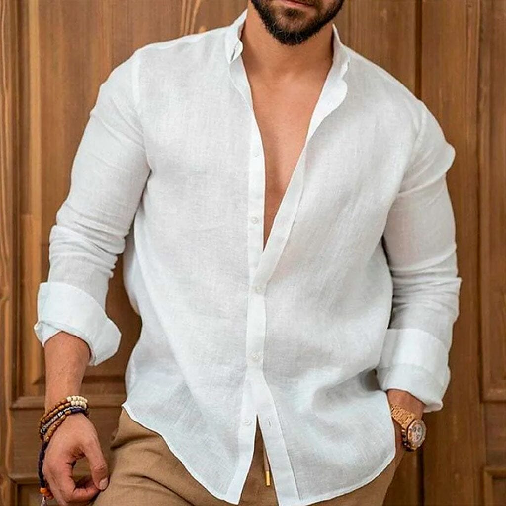 Camisa de Lino Premium Hombre