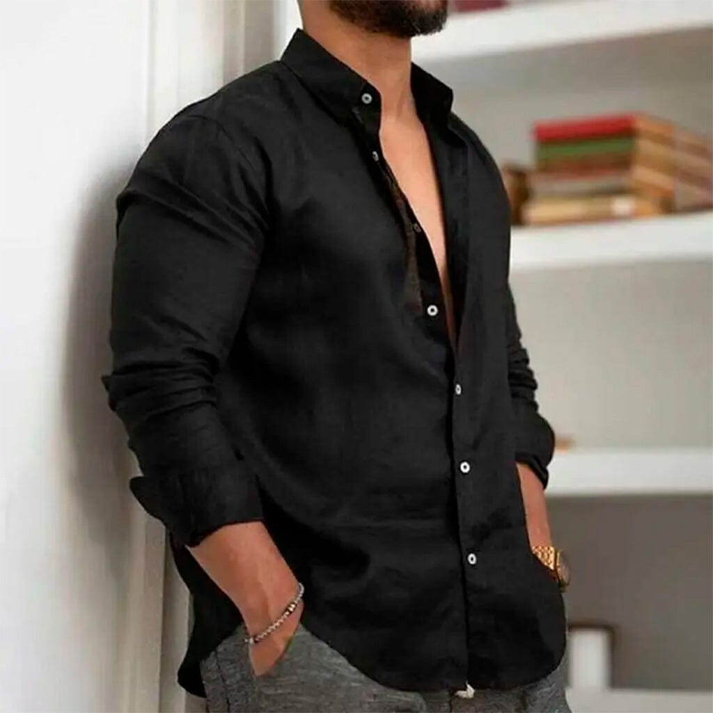 Camisa de Lino Premium Hombre