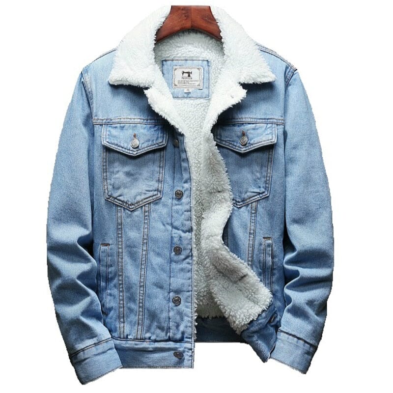 Chaqueta Jeans Masculina Forrada en Lana