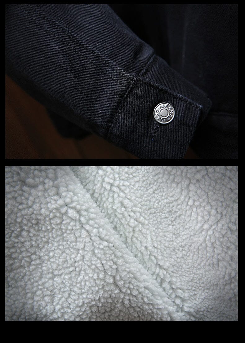 Chaqueta Jeans Masculina Forrada en Lana