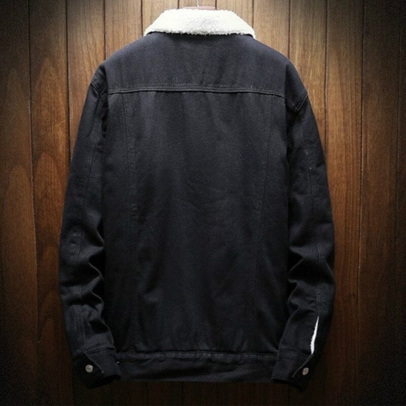 Chaqueta Jeans Masculina Forrada en Lana