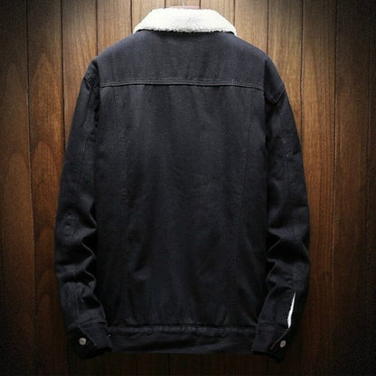 Chaqueta Jeans Masculina Forrada en Lana