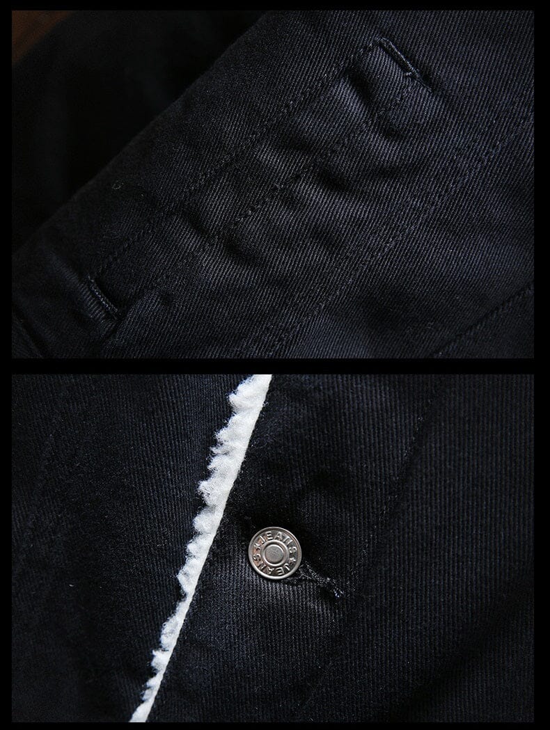 Chaqueta Jeans Masculina Forrada en Lana