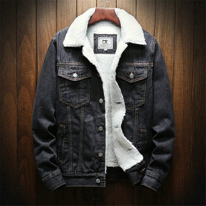 Chaqueta Jeans Masculina Forrada en Lana