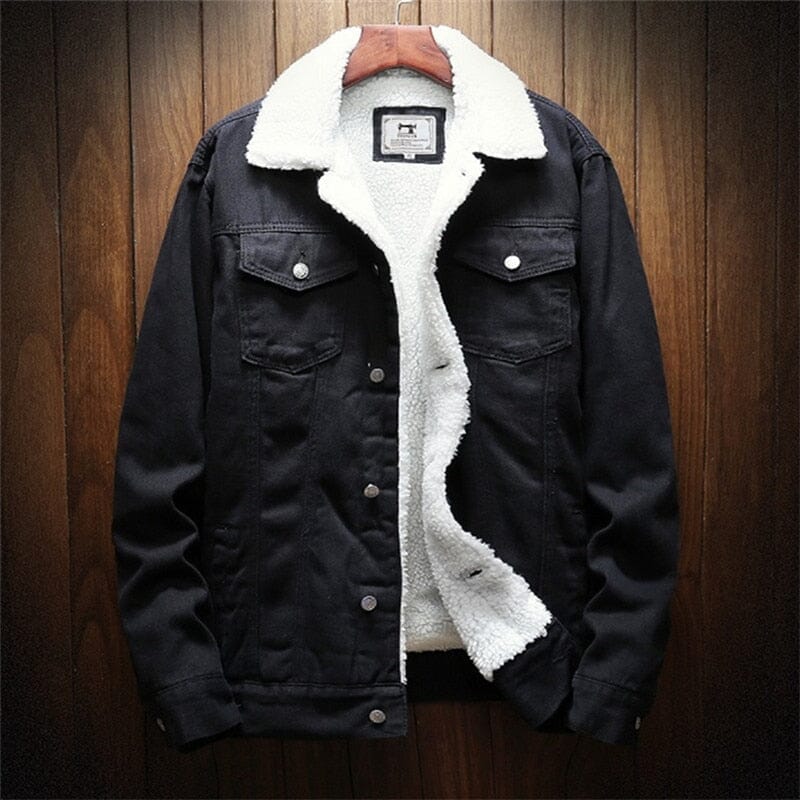 Chaqueta Jeans Masculina Forrada en Lana