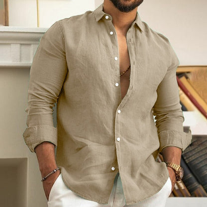 Camisa de Lino Premium Hombre